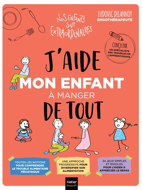Couverture ebook de J'aide mon enfant à manger de tout, de Ludovic Delannoy