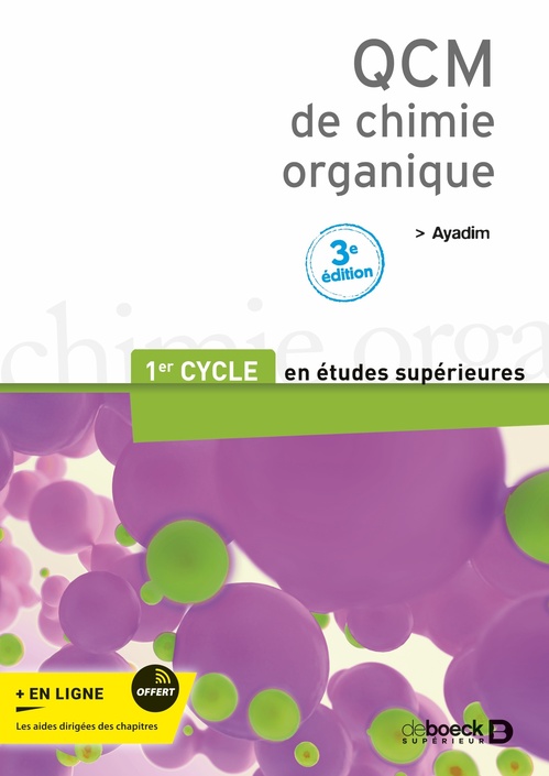 ebook cover of QCM de chimie organique, by Mohamed Ayadim