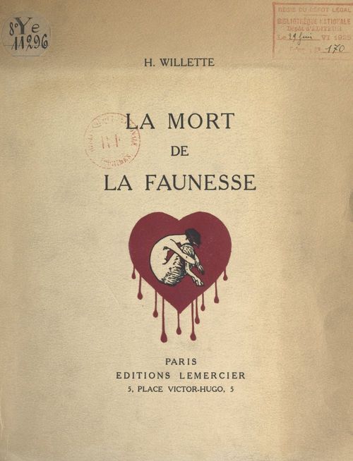 Couverture ebook de La mort de la faunesse, de Henriette Willette