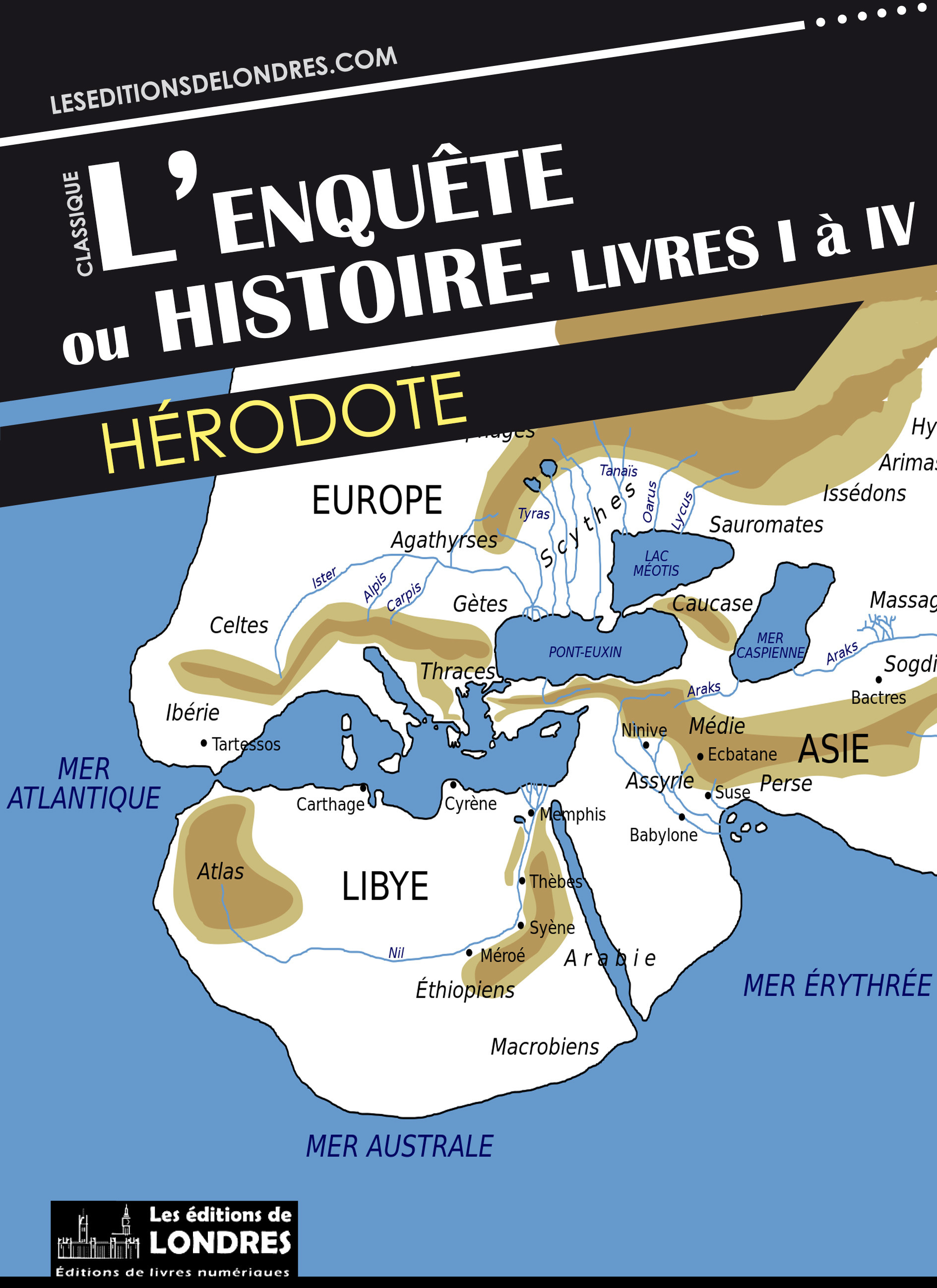 ebook cover of L'enquête (Livres I à IV), by Hérodote
