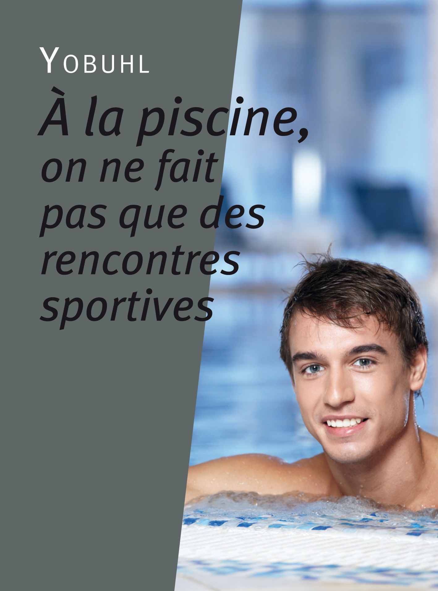 Couverture ebook de À la piscine, on ne fait pas que des rencontres sportives, de Yobuhl