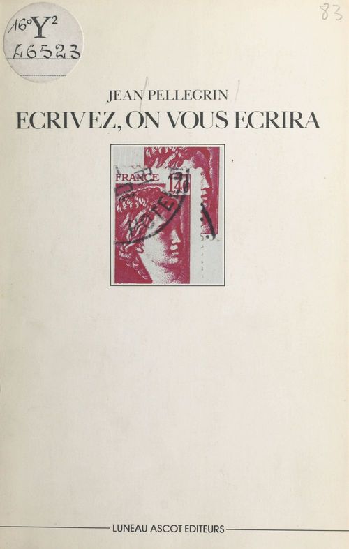 Couverture ebook de Écrivez, on vous écrira, de Jean Pellegrin