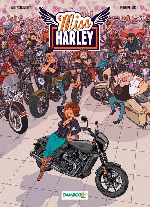 Couverture ebook de Miss Harley - Tome 1, de Milly Chantilly, Mickaël Roux, Philippe Gürel, Arnaud Poitevin