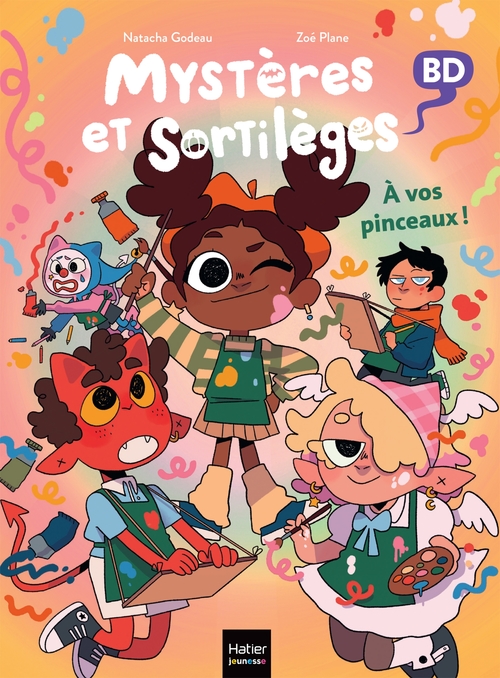 Couverture ebook de Mystères et sortilèges - A vos pinceaux !, de Natacha Godeau