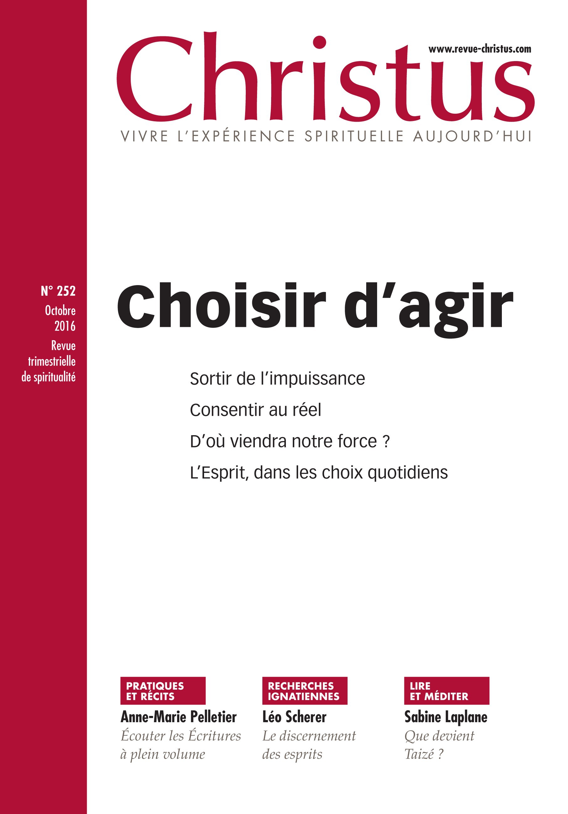 Couverture ebook de Christus - n°252, de Revue Christus