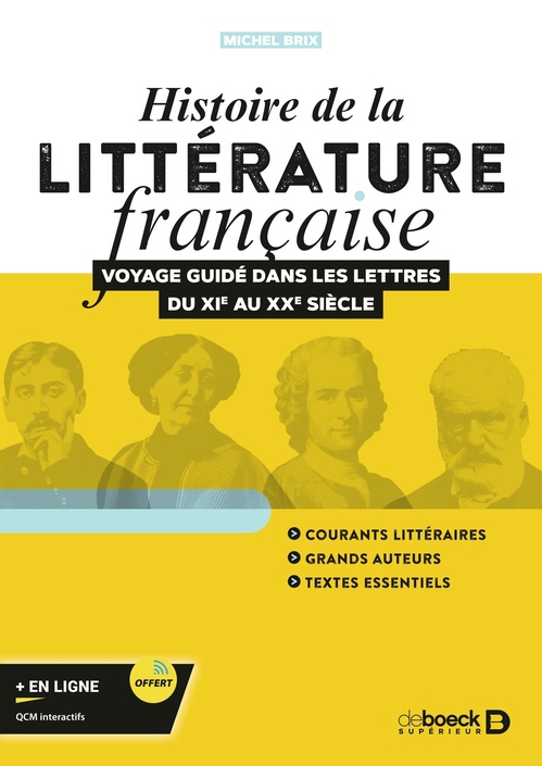 ebook cover of Histoire de la littérature française, by Michel Brix