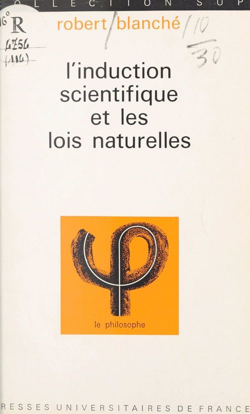 ebook cover of L'induction scientifique et les lois naturelles, by Robert Blanché