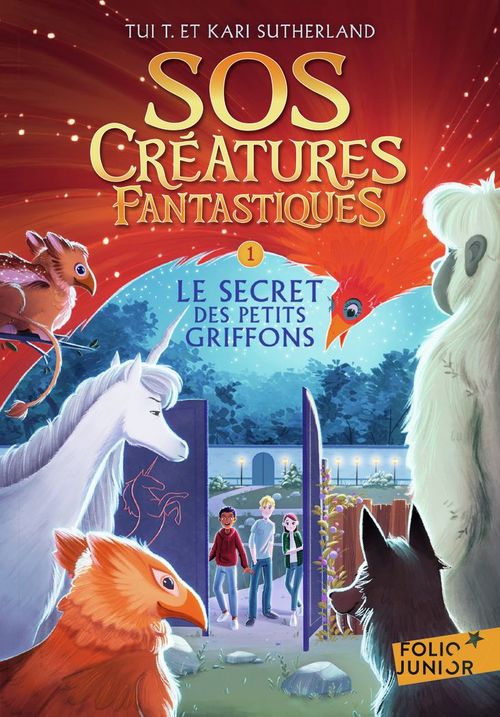 ebook cover of SOS Créatures fantastiques (Tome 1) - Le secret des petits griffons, by Kari Sutherland, Tui T. Sutherland