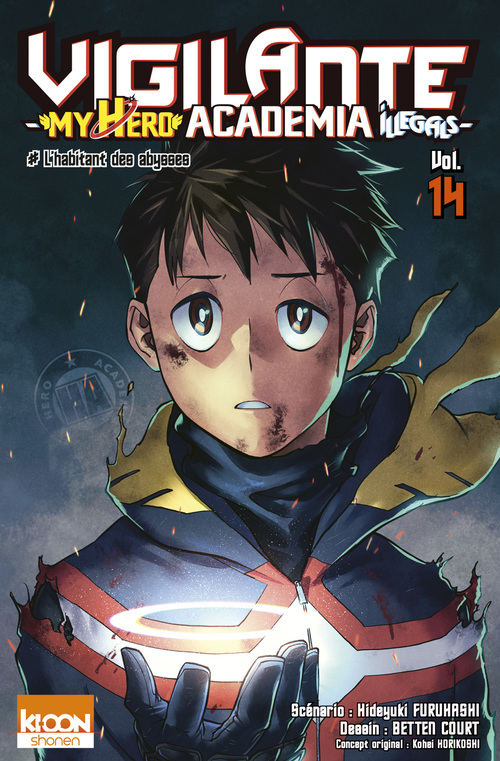 Couverture ebook de Vigilante - My Hero Academia Illegals T14, de Kohei Horikoshi, Hideyuki Furuhashi, Betten Court