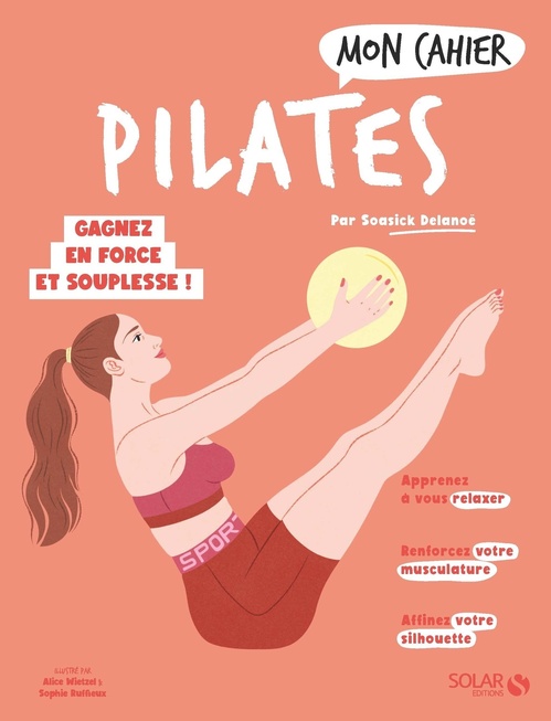 Couverture ebook de Mon cahier Pilates, de Soasick Delanoë