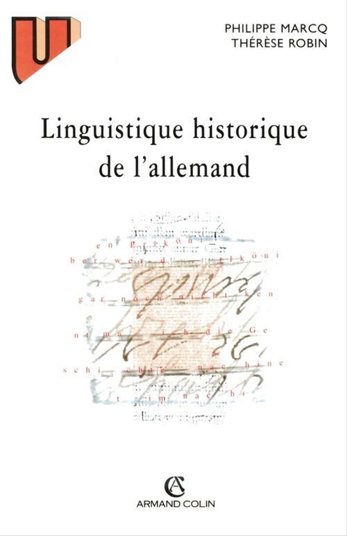 Couverture ebook de Linguistique historique de l'allemand, de Thérèse Robin, Philippe Marcq