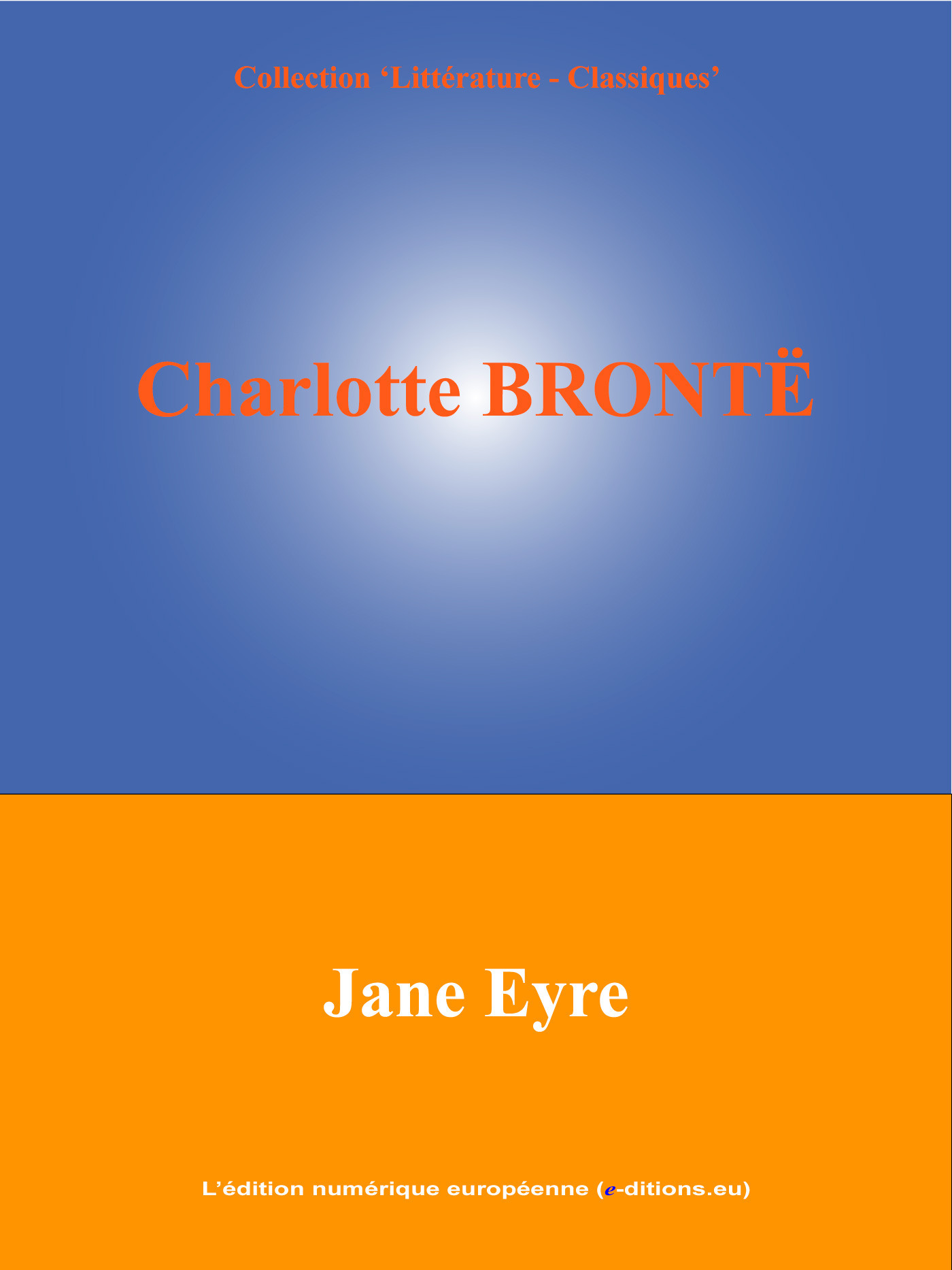 ebook cover of Jane Eyre, by Charlotte Bronte