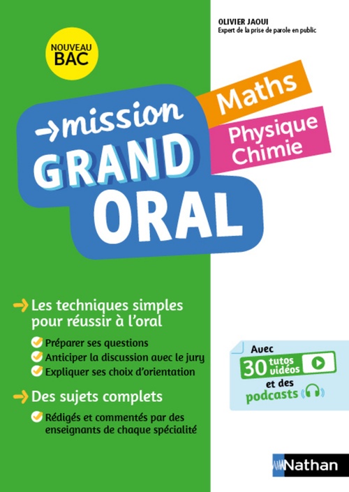 Couverture ebook de Mission Grand Oral Maths / Physique Chimie, de Nicolas Coppens, Pierre-Antoine Desrousseaux, Olivier Jaoui