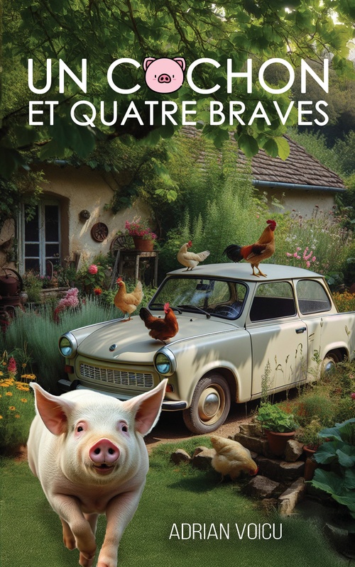 Couverture ebook de Un cochon et quatre braves, de Adrian Voicu