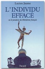 ebook cover of L'Individu effacé, by Lucien Jaume