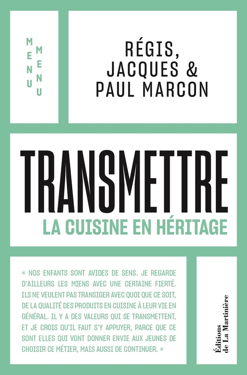 Couverture ebook de Transmettre, de Jacques Marcon, Paul Marcon, Régis Marcon