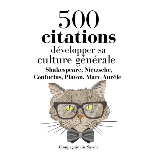 audiobook cover of Développer sa culture générale en 500 citations, by Marc Aurèle, Platon, William Shakespeare, Confucius, Friedrich Nietzsche