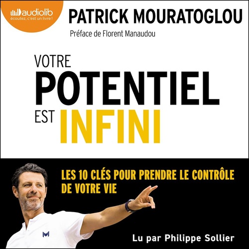 audiobook cover of Votre potentiel est infini, by Patrick Mouratoglou