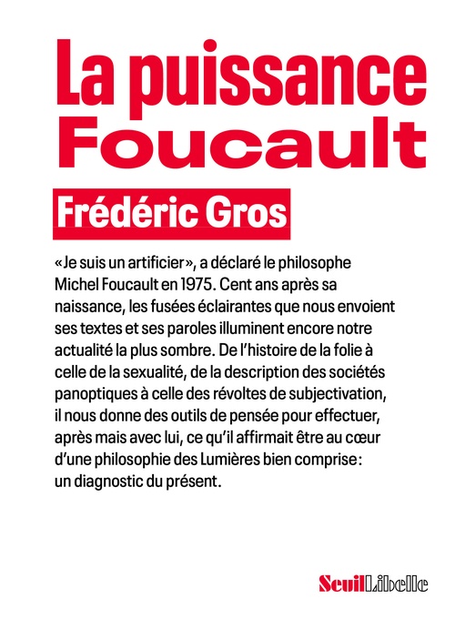 Couverture ebook de La Puissance Foucault, de Frédéric Gros