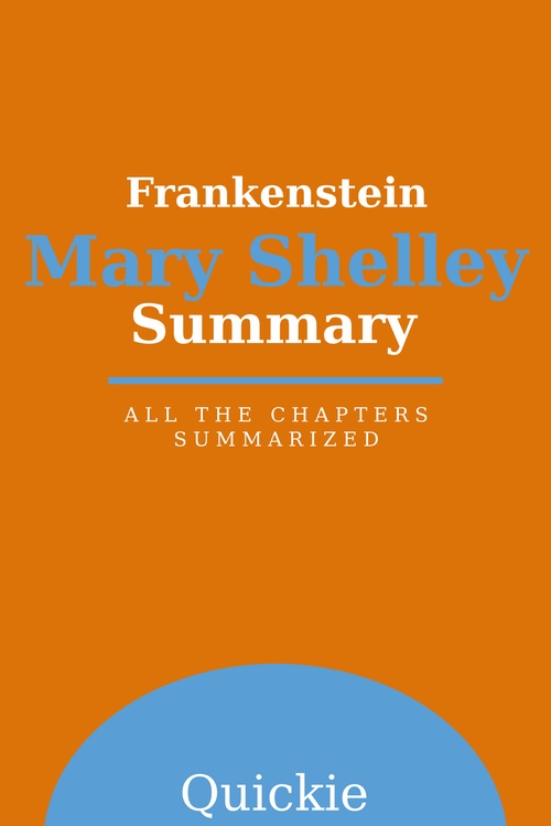 Couverture ebook de Summary: Frankenstein by Mary Shelley, de Quickie
