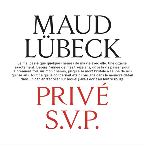 Couverture ebook de Privé S.V.P., de Maud Lübeck