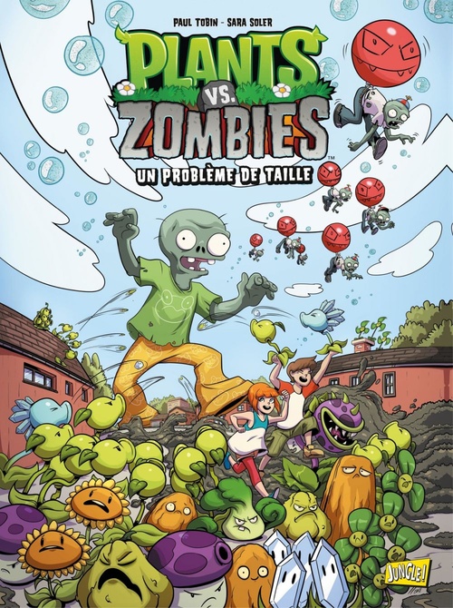 Couverture ebook de Plants vs Zombies - Tome 14 - Un problème de taille, de Ron Chan, Paul Tobin