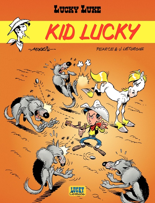 ebook cover of Lucky Luke - Tome 33 - Kid Lucky, by Jean Léturgie, Morris, Pearce