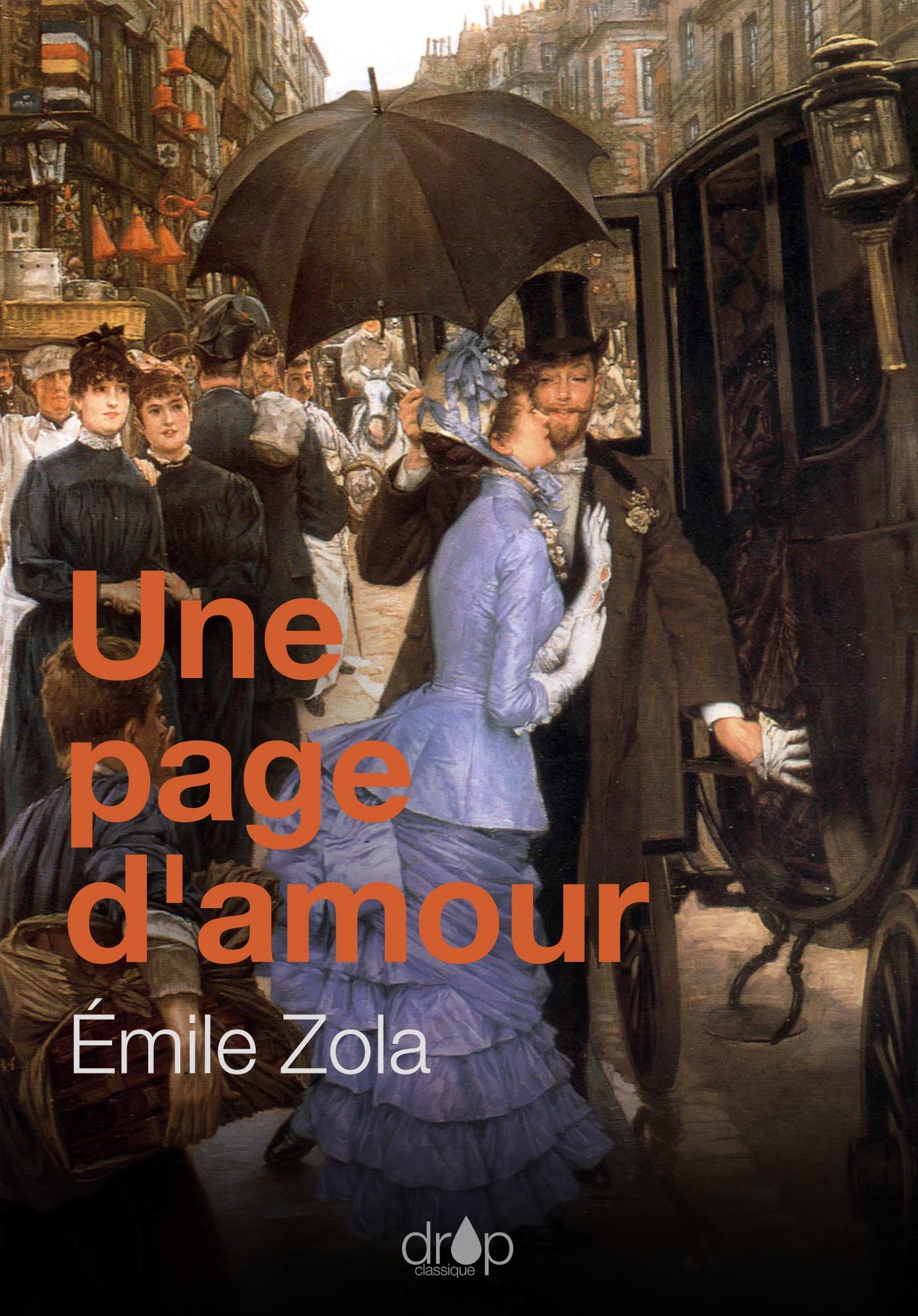 Couverture ebook de Une page d'amour, de Emile Zola