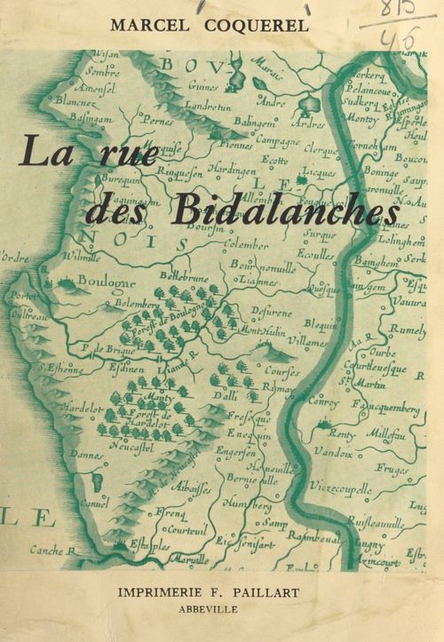 Couverture ebook de La rue des Bidalanches, de Marcel Coquerel