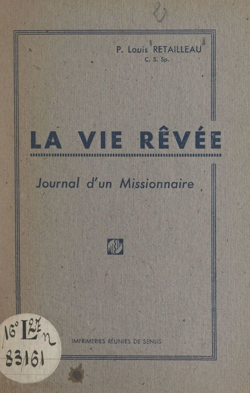 Couverture ebook de La vie rêvée, de Louis Retailleau
