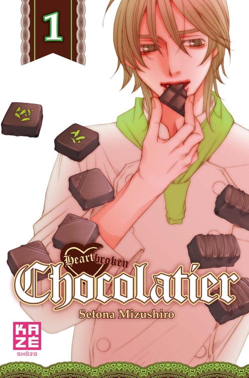 Couverture ebook de Heartbroken Chocolatier T01, de Setona Mizushiro
