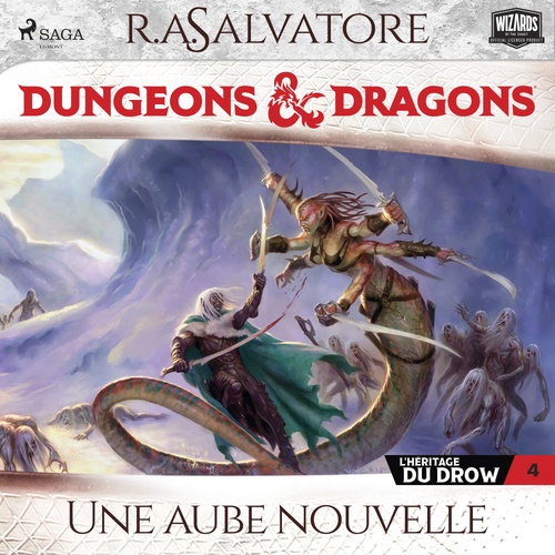 audiobook cover of L'Héritage du Drow - Tome 4, Une aube nouvelle, by R.A. Salvatore