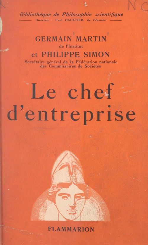 ebook cover of Le chef d'entreprise, by Germain Martin, Philippe Simon