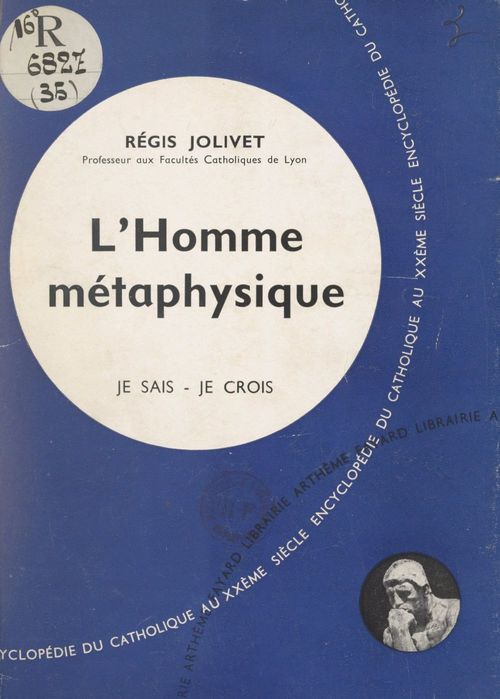 ebook cover of Qu'est-ce que l'homme ? (3), by Regis Jolivet