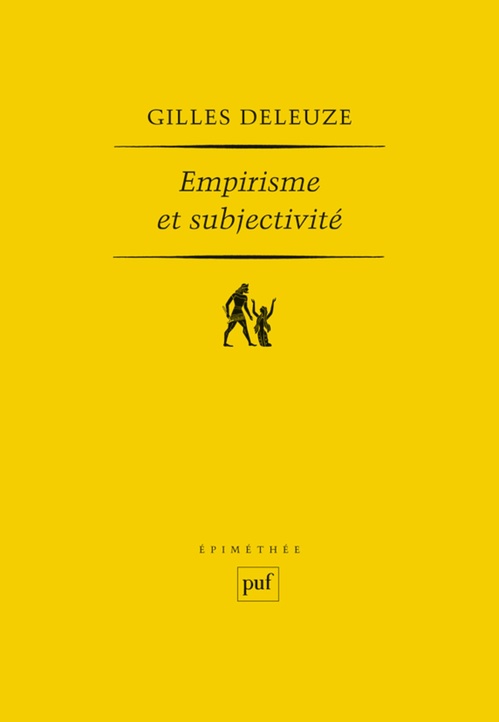 Couverture ebook de Empirisme et subjectivité, de Gilles Deleuze