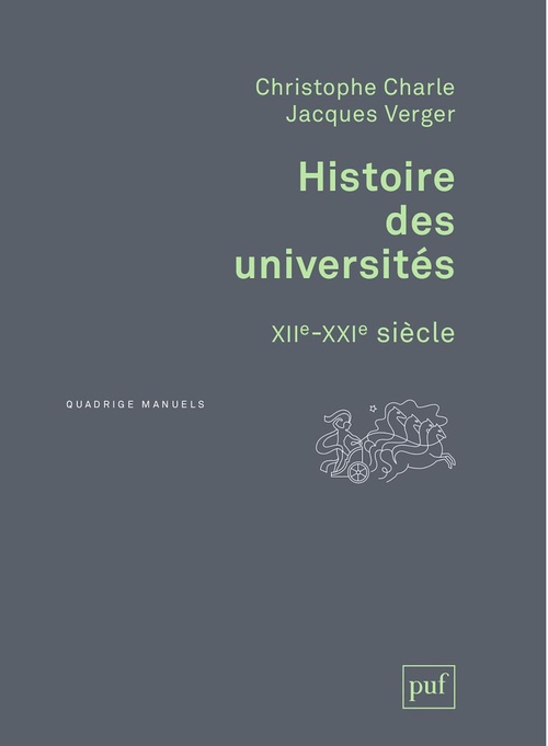 Couverture ebook de Histoire des universités (XIIIe-XXIe siècle), de Christophe Charle, Jacques Verger