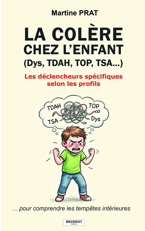 ebook cover of La colère chez l'enfant (Dys, TDAH, TOP, TSA...), by Martine Prat