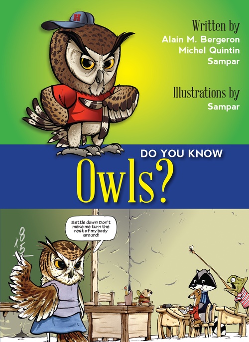 Couverture ebook de Do You Know Owls?, de Alain M Bergeron, Michel Quintin