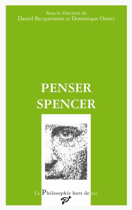 ebook cover of Penser Spencer, by Daniel Becquemont, Dominique Ottavi