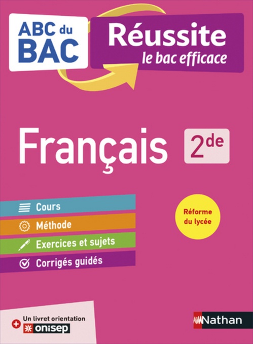 ebook cover of ABC Réussite Français 2de, by Françoise Cahen, Garance Kutukdjian