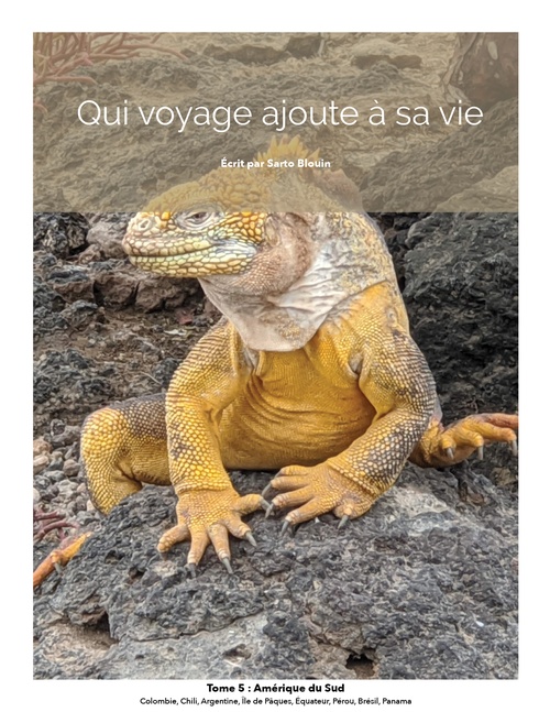 Couverture ebook de Qui voyage ajoute à sa vie: tome 5 - Amérique du sud, de Sarto Blouin