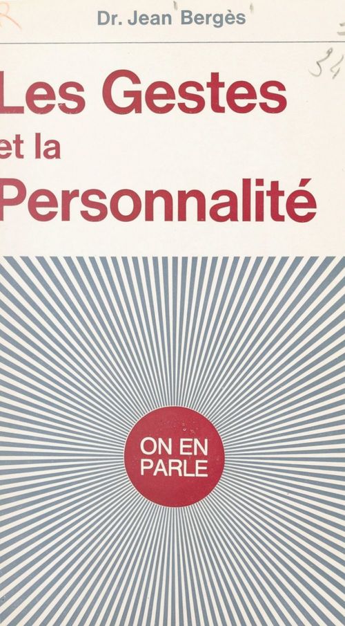 Couverture ebook de Les gestes et la personnalité, de Jean Berges