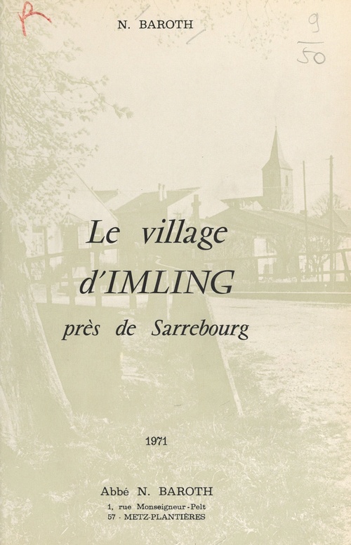 ebook cover of Le village d'Imling, près de Sarrebourg, by Nicolas Baroth