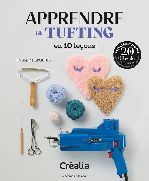Couverture ebook de Apprendre le tufting en 10 leçons, de Philippine Brochier