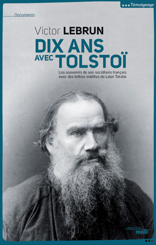 Couverture ebook de Dix ans avec Tolstoï, de Victor Lebrun