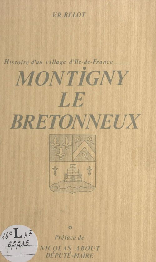 Couverture ebook de Montigny le Bretonneux, de Victor R. Belot