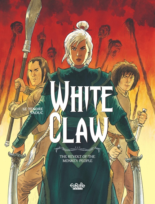 Couverture ebook de White Claw - Volume 2 - The Revolt of the Monkey People, de Serge Le Tendre