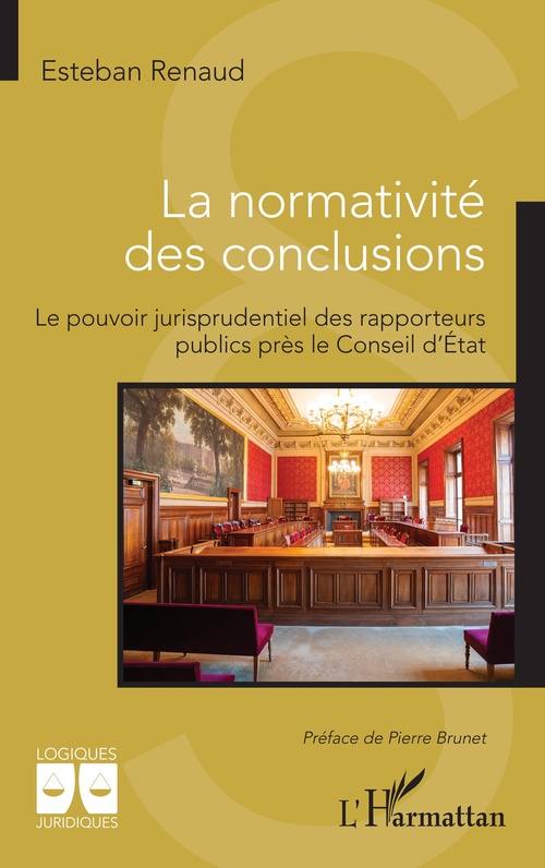 ebook cover of La normativité des conclusions, by Esteban Renaud