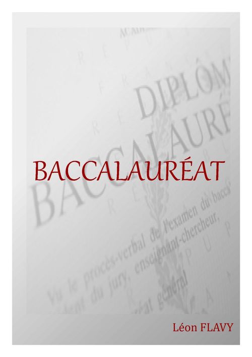 Couverture ebook de BAC PHILO SUJETS PROBABLES***, de Leon Flavy
