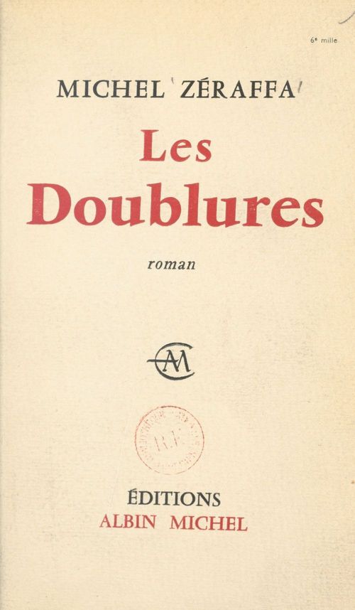Couverture ebook de Les doublures, de Michel Zeraffa